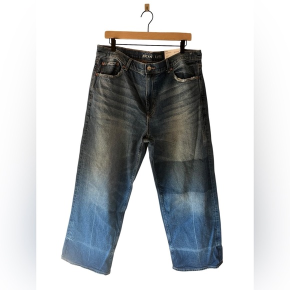 American Eagle Outfitters NWT Womens Strigid Ex-Boyfriend Jean Size 14 Short - Picture 1 of 9